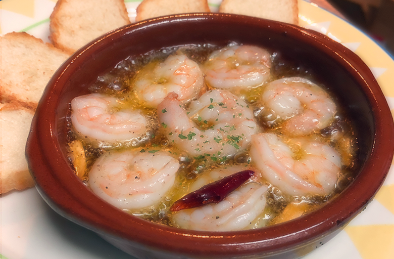 エビのアヒージョ